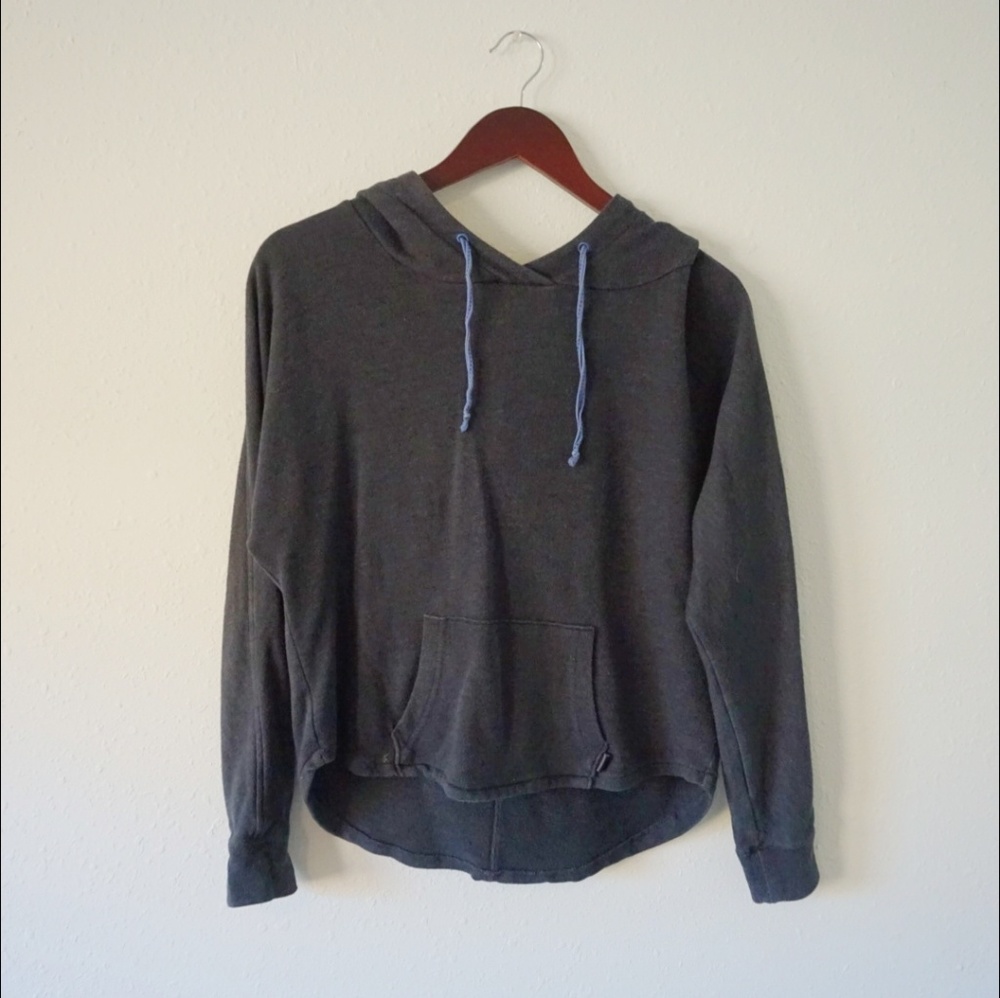 Dark grey vans batwing yoga hoodie